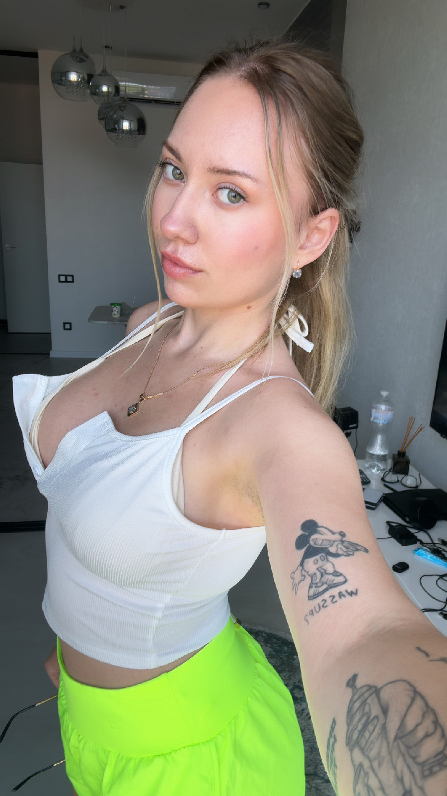 KateV in her underwear in Vientiane