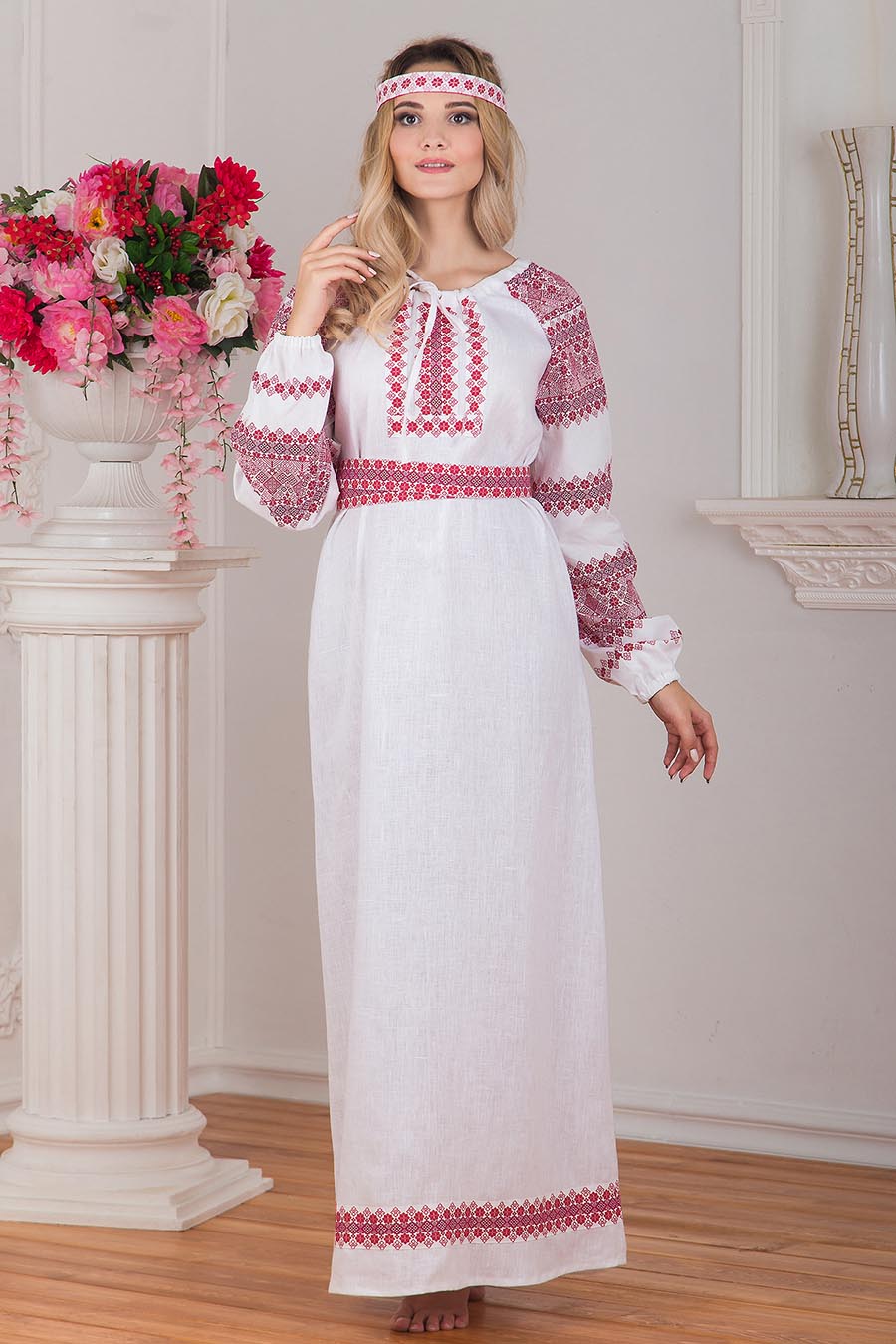 Women in Slavic costumes in Vientiane