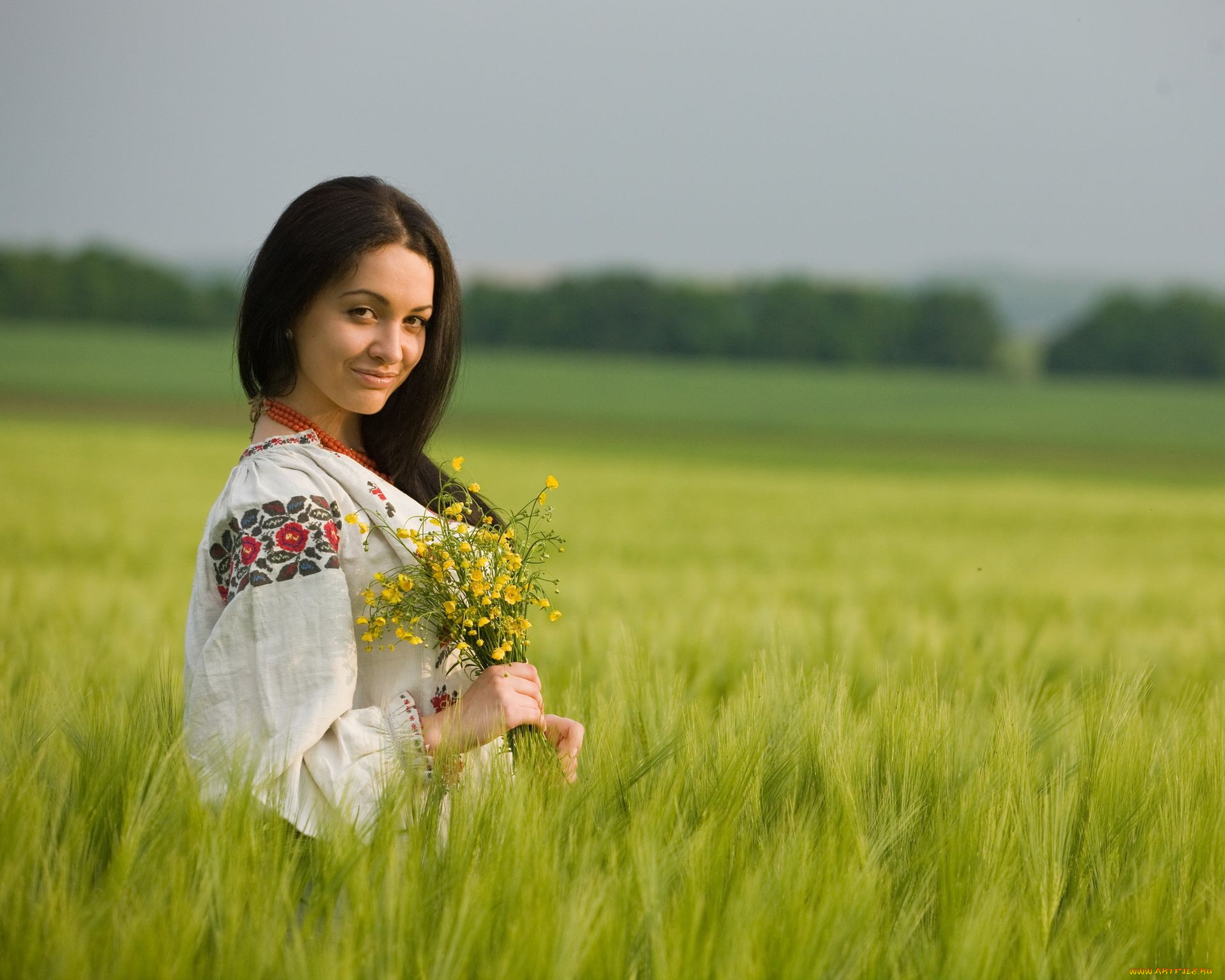 Women in Slavic costumes in Vientiane