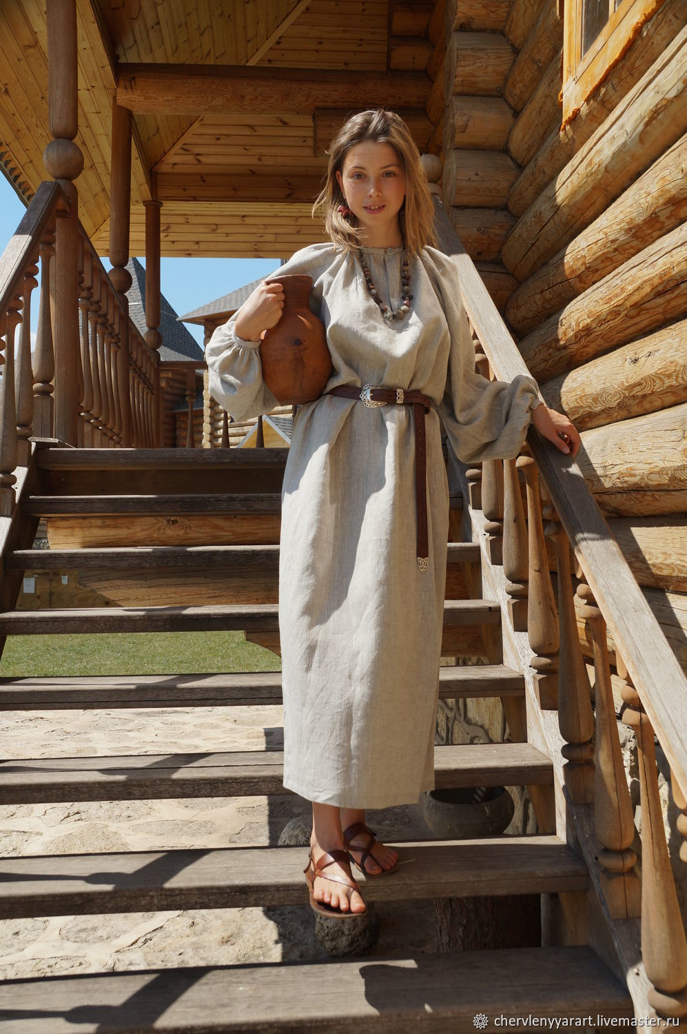 Girls in Slavic costumes in Vientiane